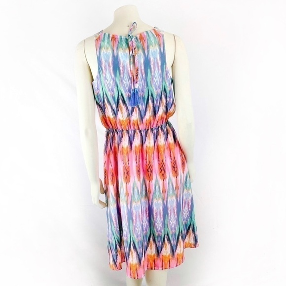 Athleta Ikat Martinique Casual Day Colorful Dress - Picture 9 of 11